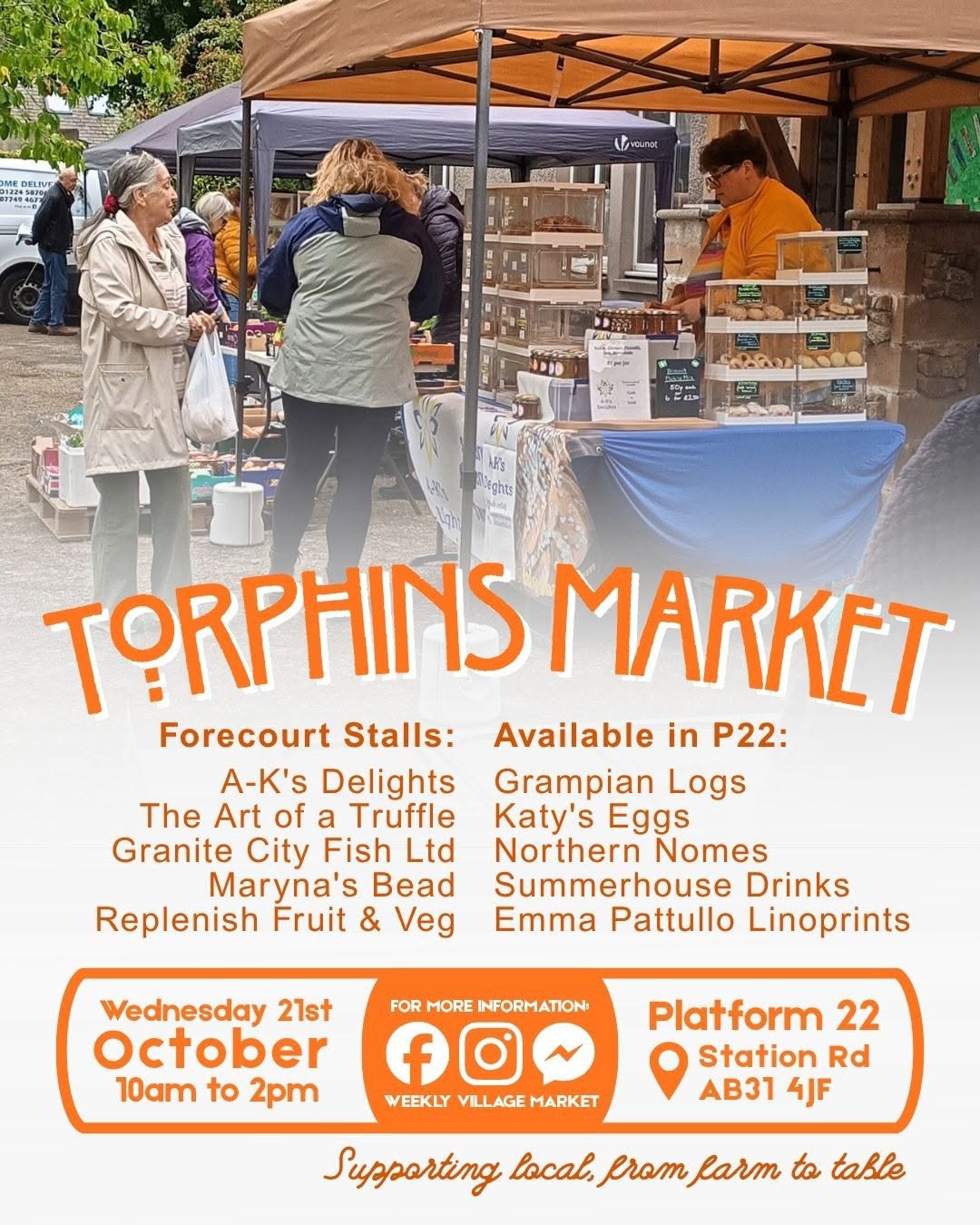Torphins Market on 21st October!